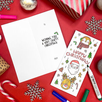 Letters From Santa Colour In Pyjamas Craft Kit, 5 of 6