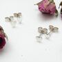 Simple Heart Silver Studs, thumbnail 1 of 4