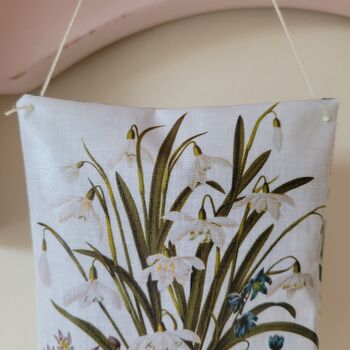 Handmade Snowdrop Print Scented Hanging Decoration Gift, 4 of 6