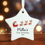 Personalised 1st Christmas Star Santa's Sleigh, thumbnail 2 of 5