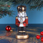 G Decor Nutcracker Hand Painted Decorative Candle Royal Guard Festive Christmas Wax Ornament, thumbnail 1 of 5