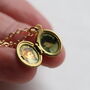 Tiny Small Personalised Oval Locket With Photos, thumbnail 4 of 9