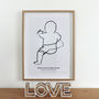 'The Hip' Personalised To Scale New Baby Print, thumbnail 6 of 6