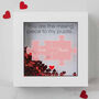 Personalised 3D Couples Puzzle Box Frame, thumbnail 2 of 5