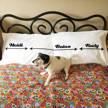 Personalised Pillowcase Set For Dog Lovers, 4 of 7