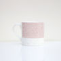 Sgraffito Sunset Pink Bone China Mug, thumbnail 2 of 5