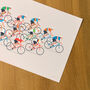 Cycling Wall Art, Peloton Poster, Cyclist Gift, thumbnail 5 of 8