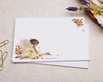 A5 Personalised Children's Stationery Set Gift With Fairy Design, 6 of 9