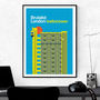 Brutalist London Trellick Tower Illustrated Poster, thumbnail 2 of 4