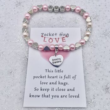 Personalised Grandma Bracelet, Grandparent Jewellery Gift, 2 of 11
