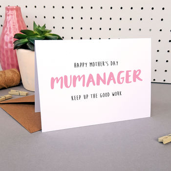 Mumanager Mother's Day Card, 3 of 3