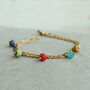 Millefiori Charm Bracelet, thumbnail 1 of 8