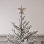 Christmas Tree Star Topper Mottled Silver Glass, thumbnail 2 of 2