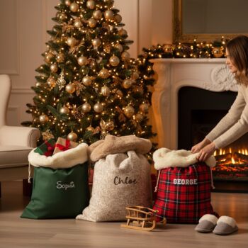 Luxury Personalised Christmas Santa Sacks, 5 of 9