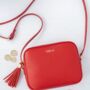 Personalised Real Leather Cross Body Handbag, thumbnail 1 of 12