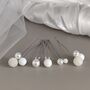 Set Of Five Pearl Bridal Hair Pins, thumbnail 2 of 11