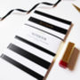 Black And White Striped A5 Foil Notebook, thumbnail 1 of 5