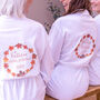 Personalised Autumn Wedding Women's Dressing Gown, thumbnail 3 of 7