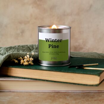 Winter Pine Wood Wick Christmas Candle, 2 of 7