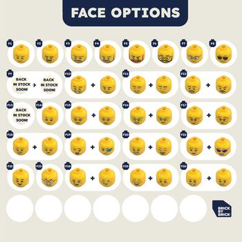 Valentine’s Lego® Brick Minifig Couple Gift: Personalised Custom Figures, 2 of 12