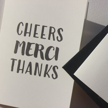 Thank You, Merci, Cheers Card, 7 of 8