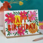 October Birth Flower Paper Cut Birthday Card, thumbnail 1 of 4