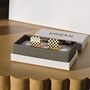 Gold Chess Cufflinks Vintage Chessboard, thumbnail 2 of 7