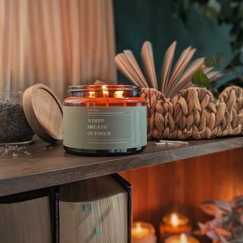 A Deep Breath Of Focus Essential Oils Candle, 3 of 4