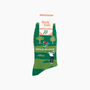 Hole In One Golf Combed Cotton Odd Socks In Green, thumbnail 3 of 4