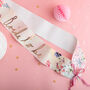 Hen Party Bride To Be Floral Paper Sash, thumbnail 1 of 5