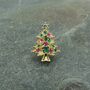 Christmas Tree Festive Lapel Pin Badge, thumbnail 2 of 3