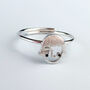 Sterling Silver Abstract Face Ring, thumbnail 1 of 4