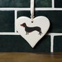 Smooth Haired Dachshund Hanging Heart, thumbnail 2 of 7