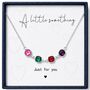 Personalised Square Shaped Family Birthstones Necklace, thumbnail 10 of 12