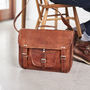 Classic Leather Laptop Bag With Handle And Pocket, thumbnail 1 of 8