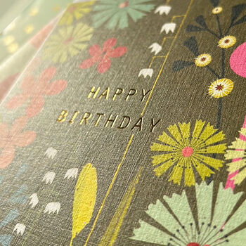 Gold Foiled Chocolate Birthday Card, 5 of 5