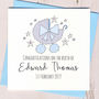 Personalised Glittery New Baby Card, thumbnail 2 of 2