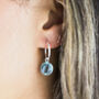 Semi Precious Birthstone Hoop Earrings, thumbnail 1 of 10