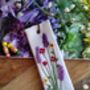 Lavender Hand Embroidered Linen Bookmark, thumbnail 12 of 12