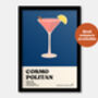 Cosmopolitan Cocktail Print, thumbnail 3 of 7