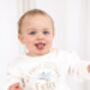 My First Holiday Personalised Embroidered Holiday Airport Sweatshirt Jumper, thumbnail 3 of 8