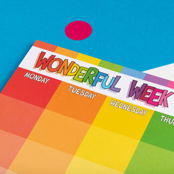 Wonderful Week A4 Weekly Planner Pad, 5 of 8