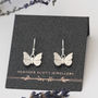 Butterfly Earrings In Sterling Silver, thumbnail 1 of 8