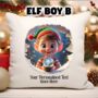 Personalised Christmas Elf Breakout Gift Cushion, thumbnail 2 of 6