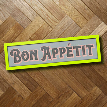 'Bon Appétit' French Framed Long Landscape Print, 4 of 4