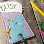 Personalised Happy Unicorn Name Bookmark For Children, thumbnail 5 of 7