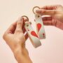 Personalised Ace Of Hearts Couples Keyring Set, thumbnail 3 of 5