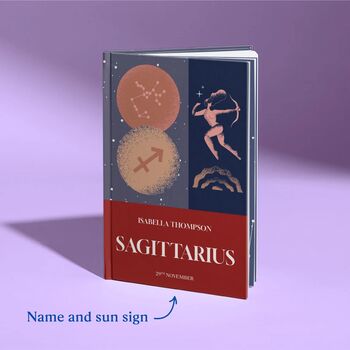 Sagittarius Star Sign Gift Personalised Astrology Book, 2 of 10