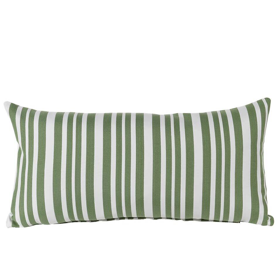 Pale Olive Pinstripe Cushion