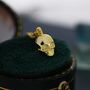 Death Skull Pendant Necklace In Sterling Silver, thumbnail 6 of 12